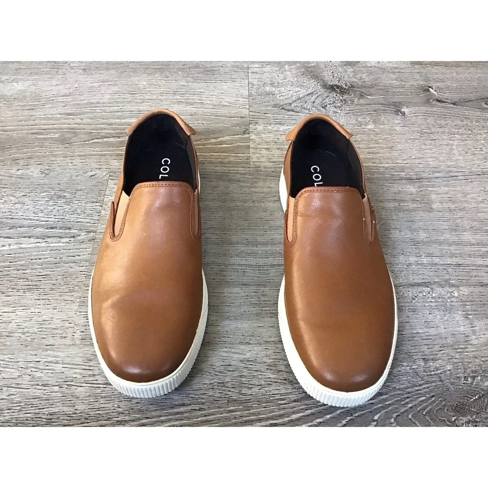 Cole Haan C33796 Mens Size 9.5 M Nantucket 2.0 Slip on Casual Shoes British Tan